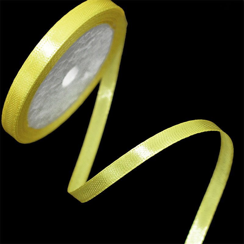 Yellow Shimmer Ribbons Buy Bright Yellow color satin ribbon online at wholesale price ...