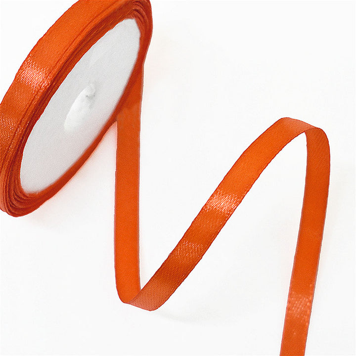Buy Dark Orange color satin ribbon online at wholesale price ...