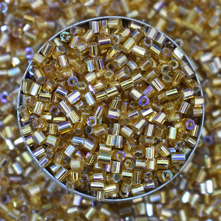 Light Gold Color MGB Hexagon 2Cut Beads