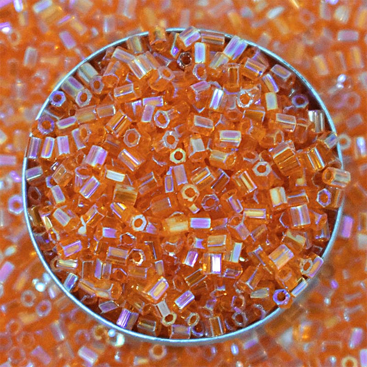 Orange Color Miyuki Hexagon 2Cut Beads