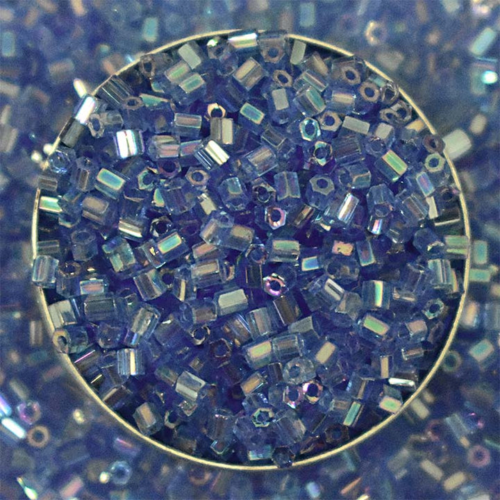 Light Sapphire Color Miyuki Hexagon 2Cut Beads