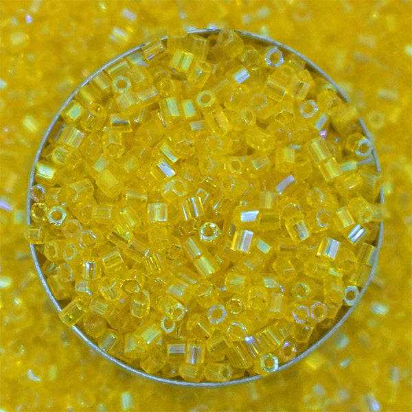  Yellow Color Miyuki Hexagon 2Cut Beads