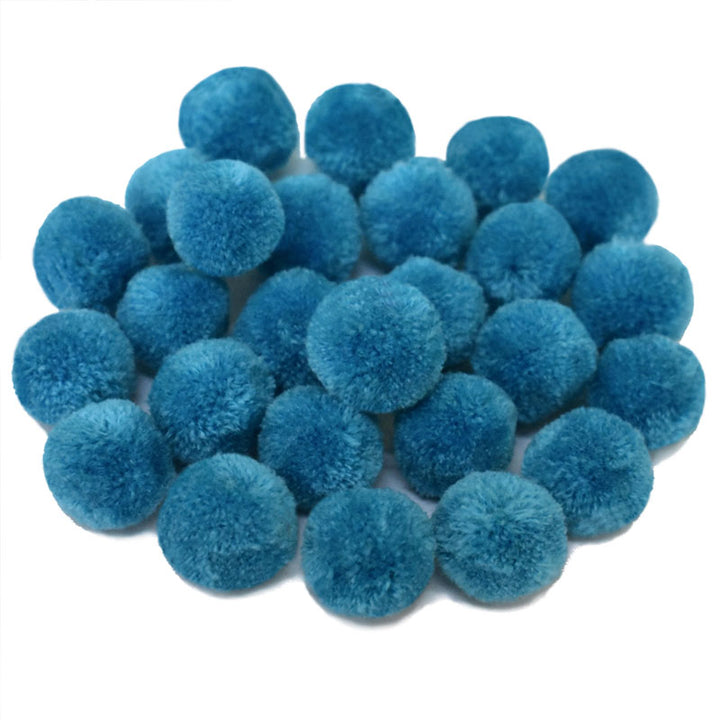 Ocean Blue Color Pom poms