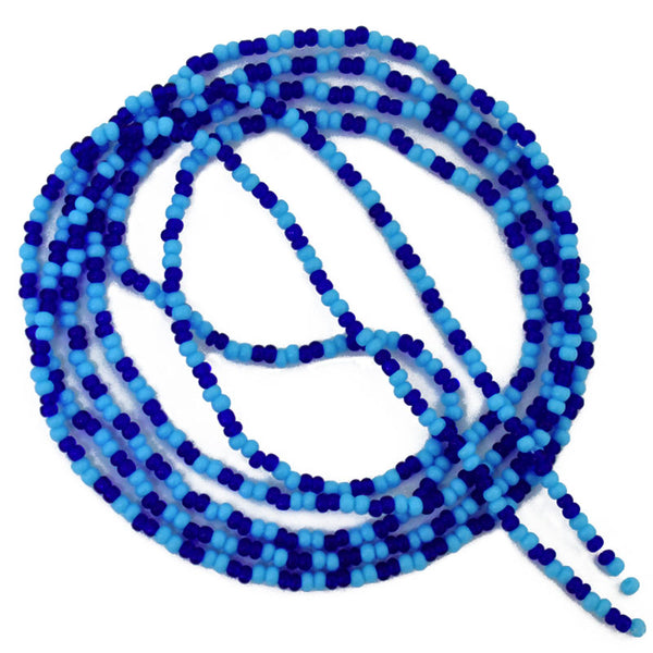 Seed Bead Strings in Sky Blue and Royal Blue Color 