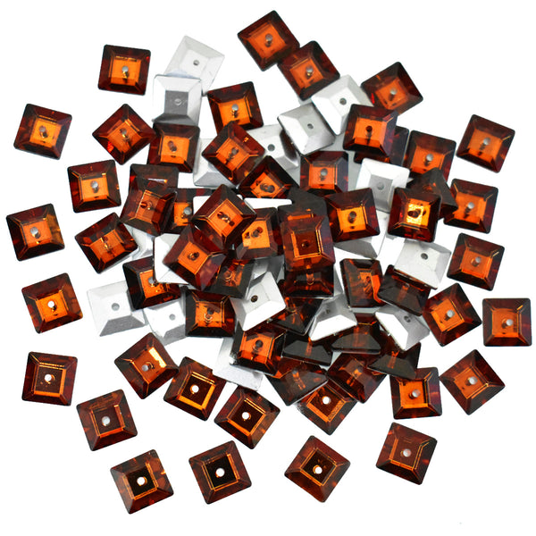  Rust Color Sew on Glass Crystal Stone