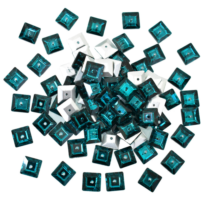Teal Blue Color Sew on Glass Crystal Stone