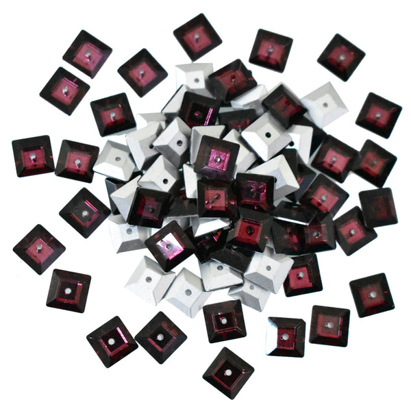 Dark Plum Color Sew on Glass Crystal Stone