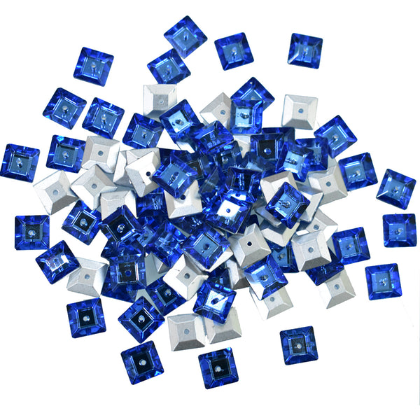 Blue Color Sew on Glass Crystal Stone