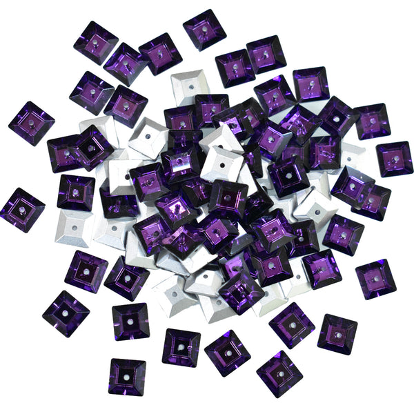 Dark Violet Color Sew on Glass Crystal Stone