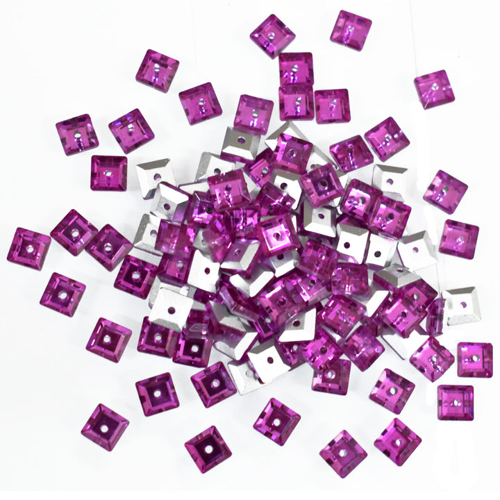 Light Pink Color Sew on Glass Crystal Stone