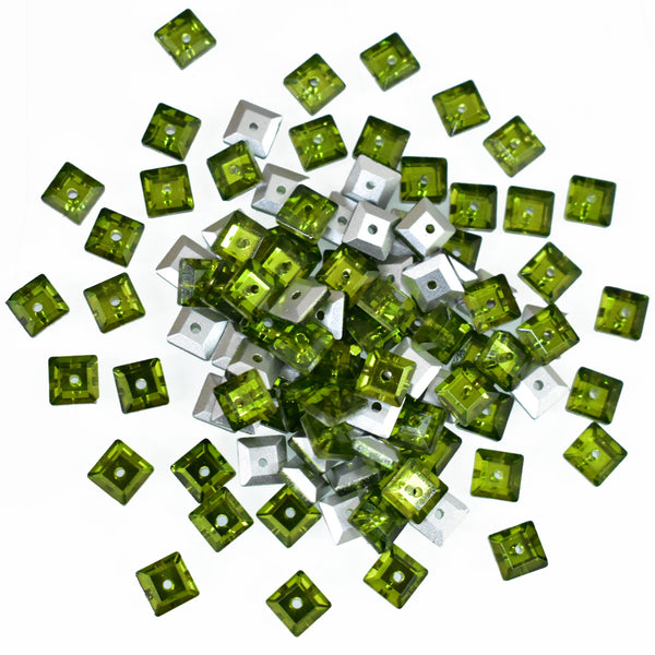  Lime Green Color Sew on Glass Crystal Stone