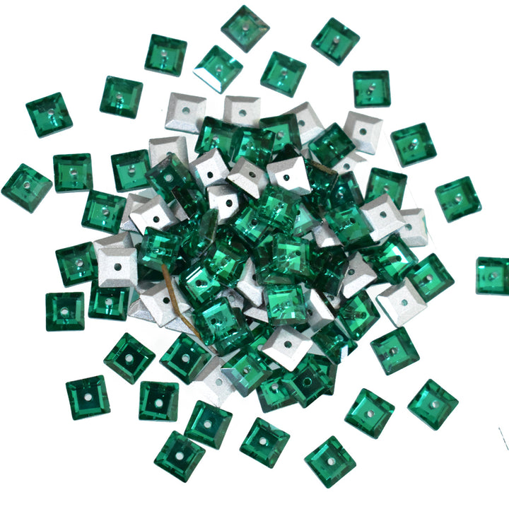 Teal Green Color Sew on Glass Crystal Stone