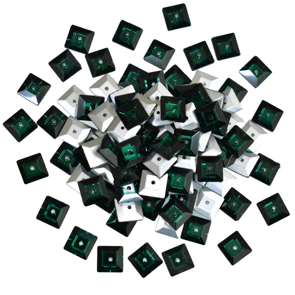 Dark Teal Green Color Sew on Glass Crystal Stone