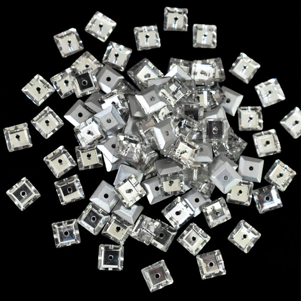 Clear Color Sew on Glass Crystal Stone