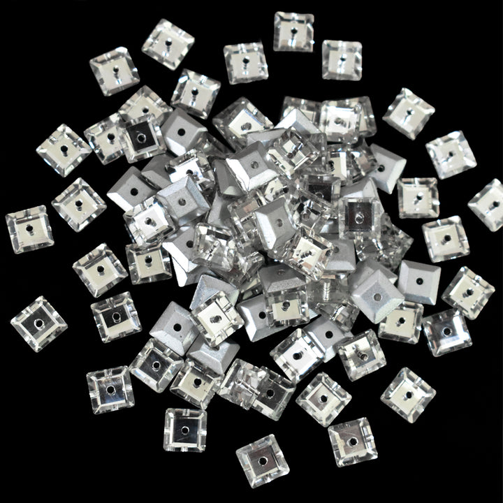 Clear Color Sew on Glass Crystal Stone