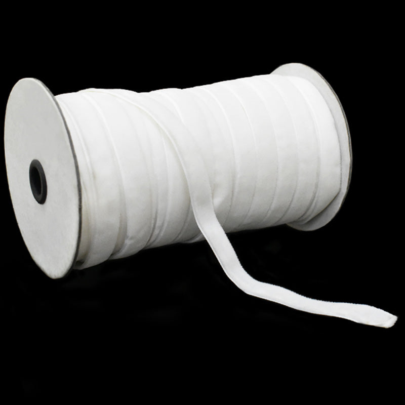 White Ribbon Color Buy White Color Velvet Ribbon online at best price – embroiderymaterial.com
