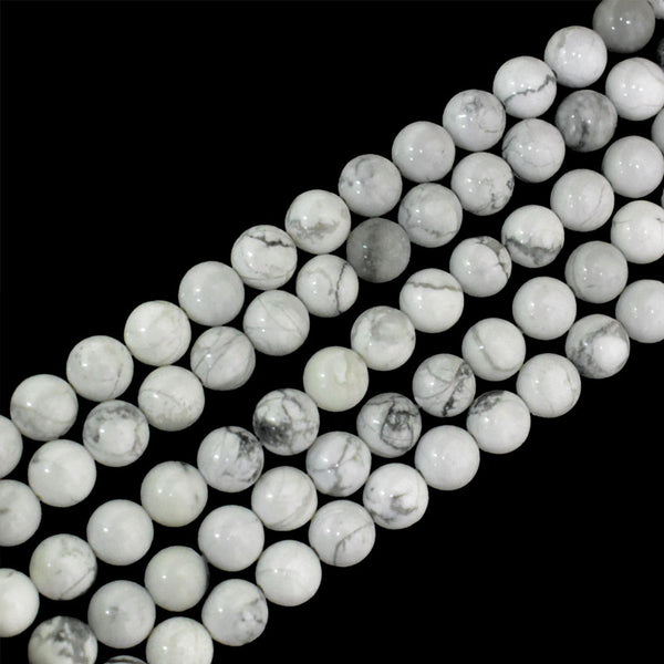 White Howlite Jasper Beads