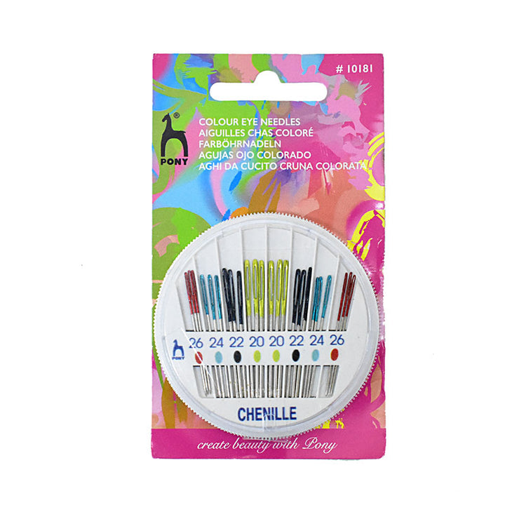 Pony Chenille 20-26 Colour Eye Needle 