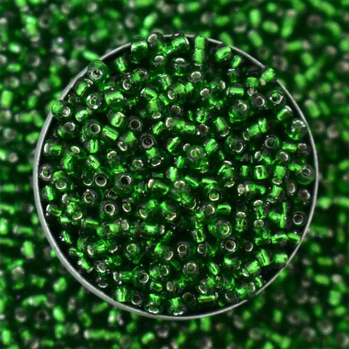 Seed Beads in Green Color 