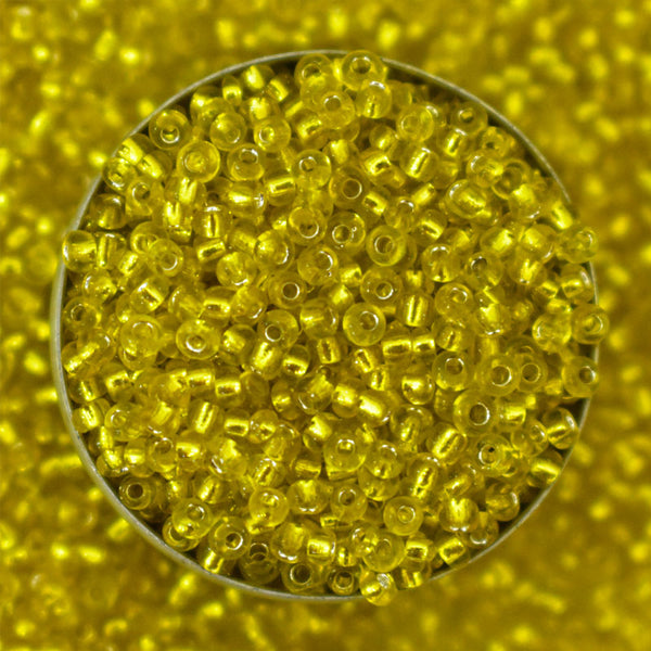 Seed Beads in Yellow Color 