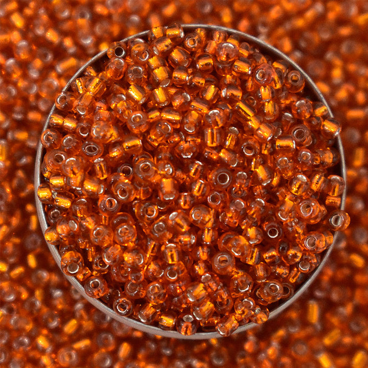 Seed Beads in Orange Color 