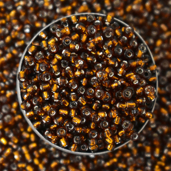 Seed Beads in Golden Brown Color 