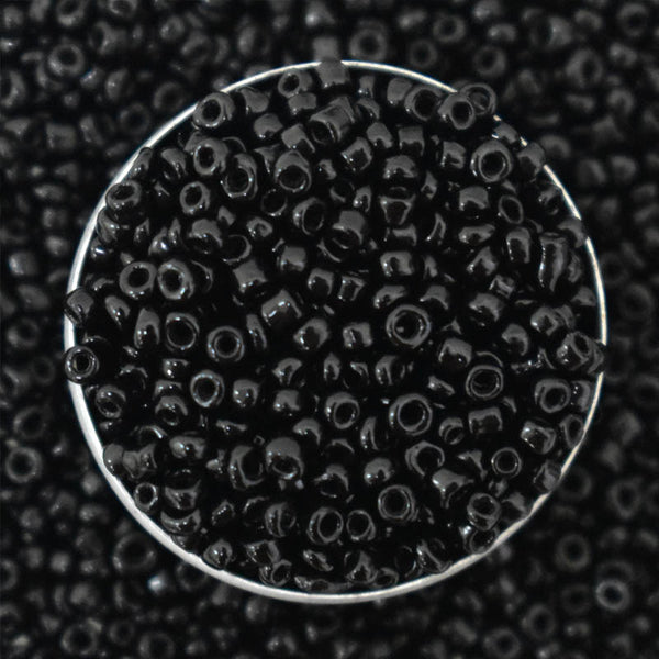 Seed Beads in Black Color 