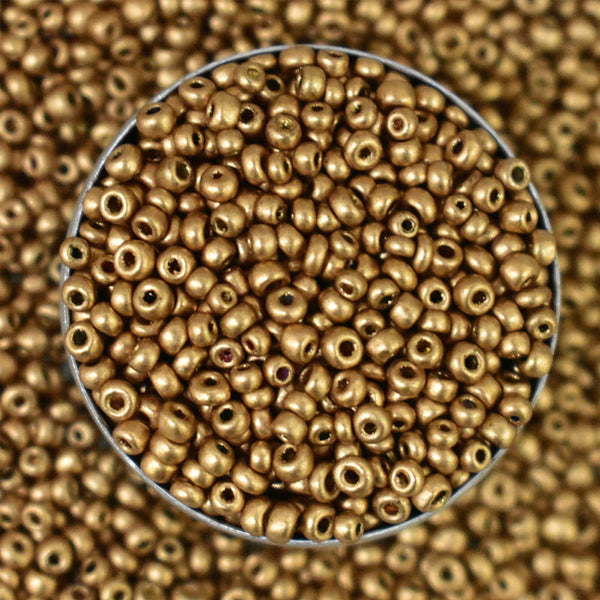 Seed Beads in Gold Color 