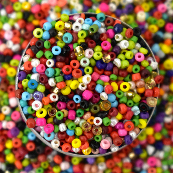 Seed Beads in Mixed Color 