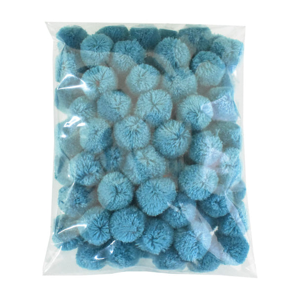 Ocean Blue Color Pom poms