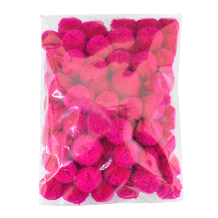 Hot Pink Color Pom poms