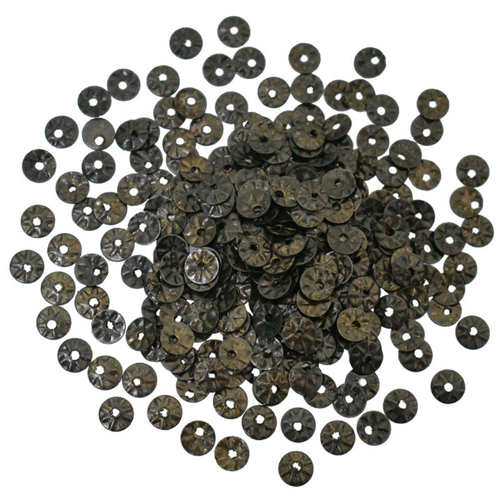 Gunmetal Color Round Sequins