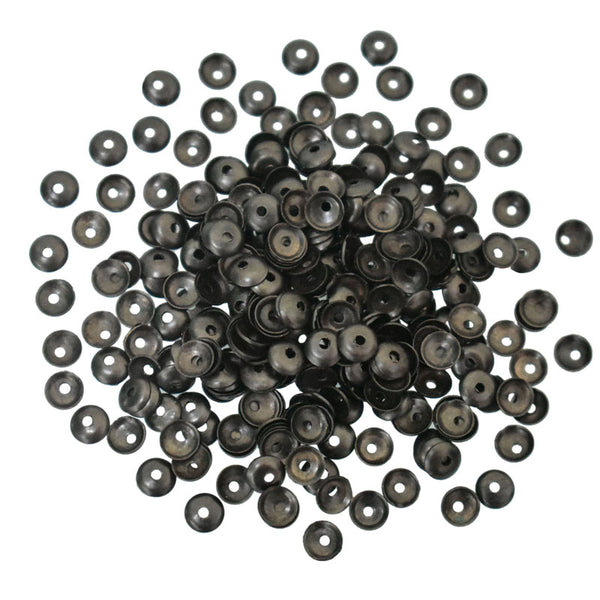 Gunmetal Color Cupped Sequins