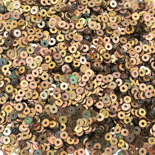 2.5MM, 3MM & 4MM,Egyptian Red Gold Color Crystal Finish Sequins- EMB826