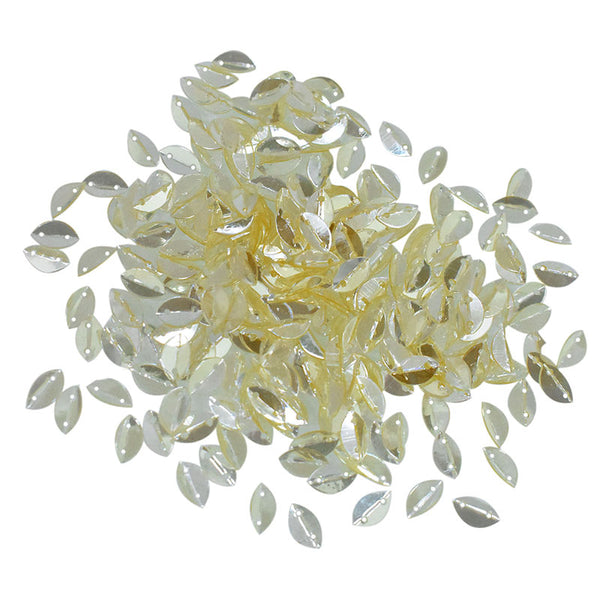 Pale Yellow Color Leaf Sequins