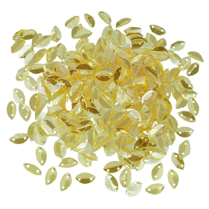  Light Yellow Color Leaf Sequins