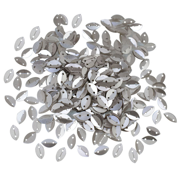 Abalone Grey  Color Leaf Sequins