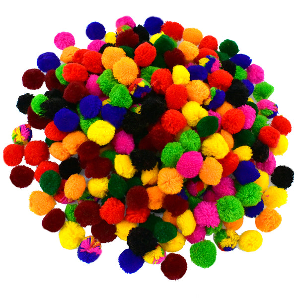 Mixed Color Pom Poms