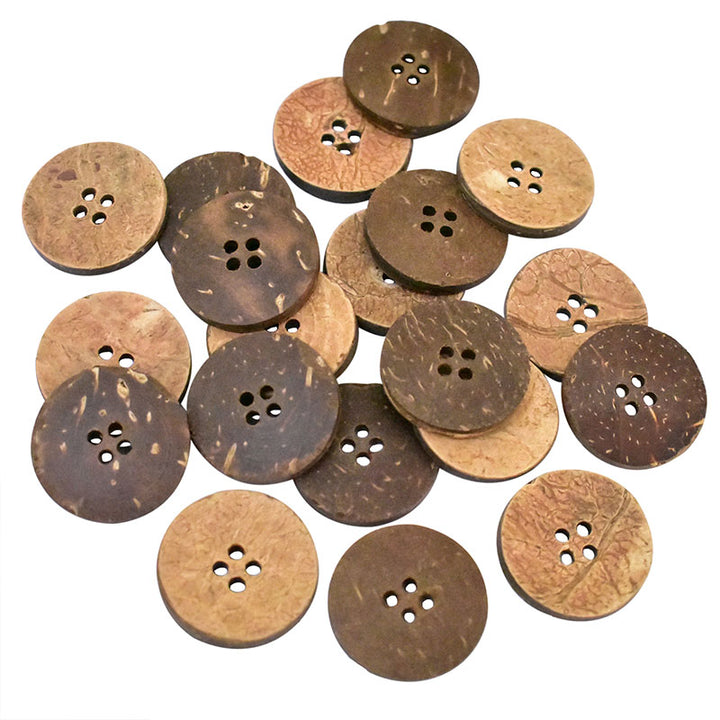 coconut shell button