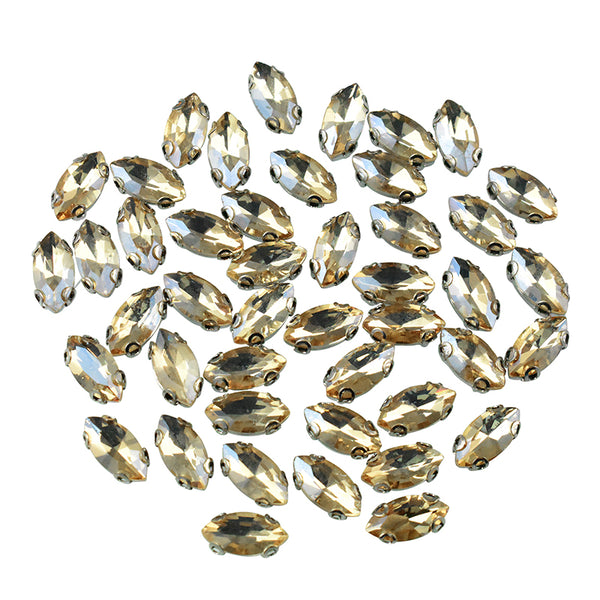 Golden shadow rhinestones