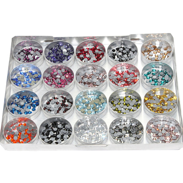 EMB979 (Swarovski Sleek Case of 20 Color Hot-Fix Crystals)