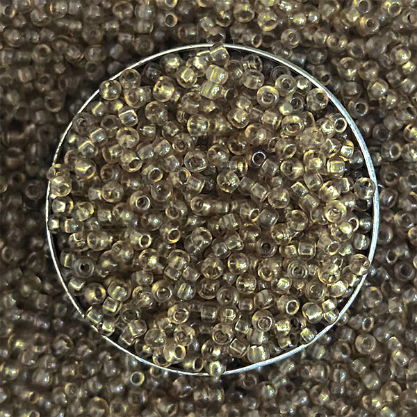EMB447 (Preciosa Gothic Olive Color, 11/0 Moti/Spherical Beads)-11/0 Preciosa Seed Beads-(500 Gram)