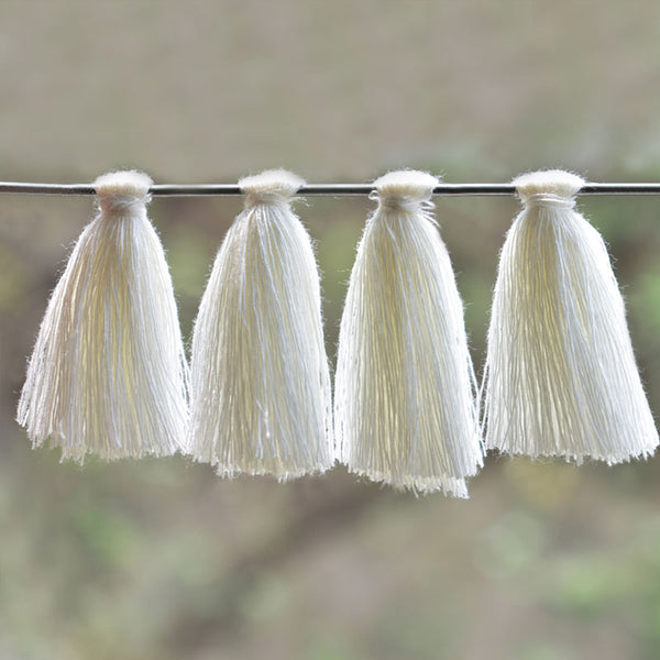  White color Cotton Tassels