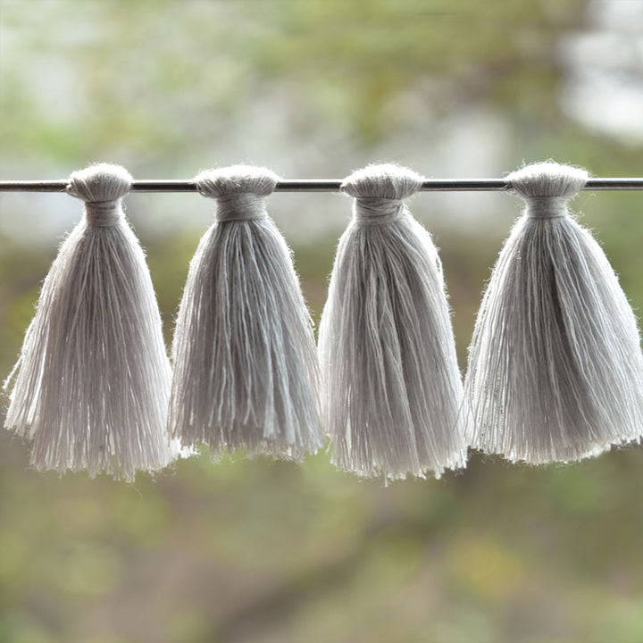 Light Grey color Cotton Tassels