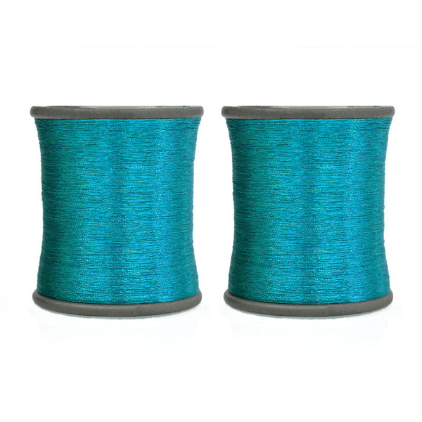 0.1MM Zari Thread in Teal Blue Color (EMBZT05718)