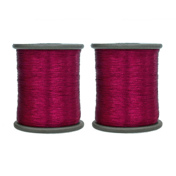 0.1mm Magenta color zari thread