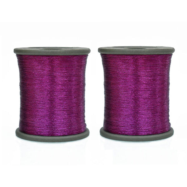 0.1mm Purple Magenta color zari thread