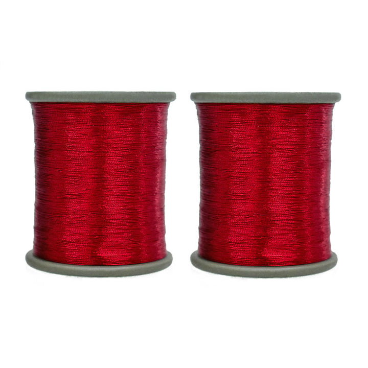 0.1mm Red color zari thread