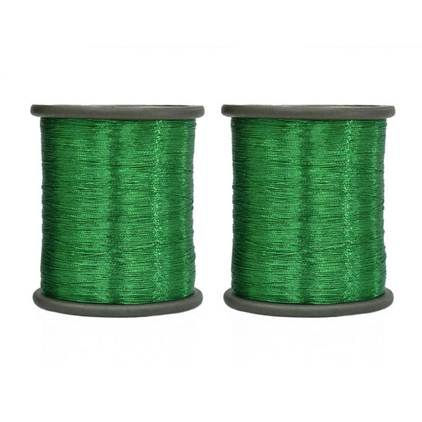 0.1mm Green color zari thread