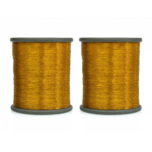 0.1mm light Dark Yellow Golden color zari thread